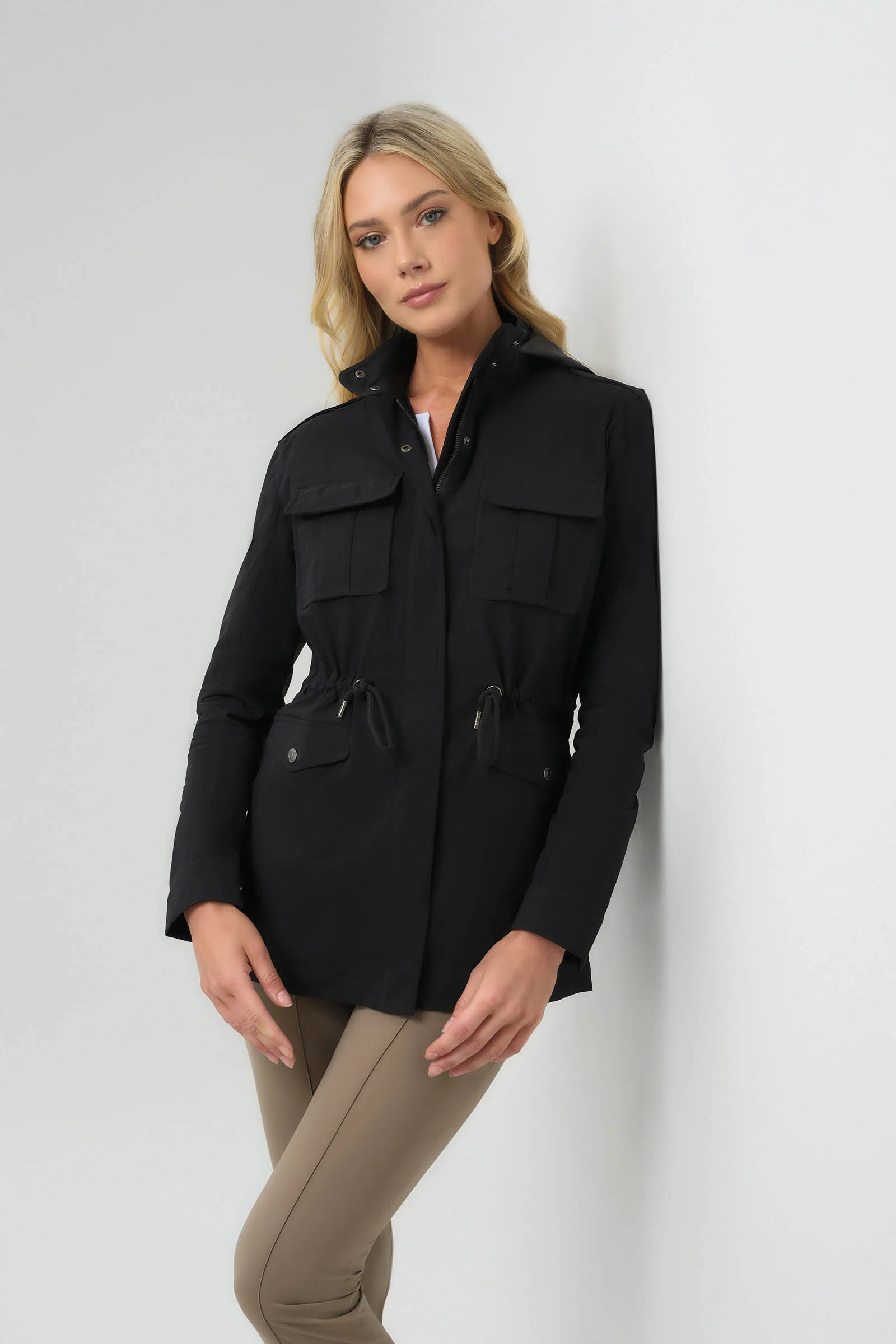 Courtney Lightweight Utility Jacket with Hood - Image 12