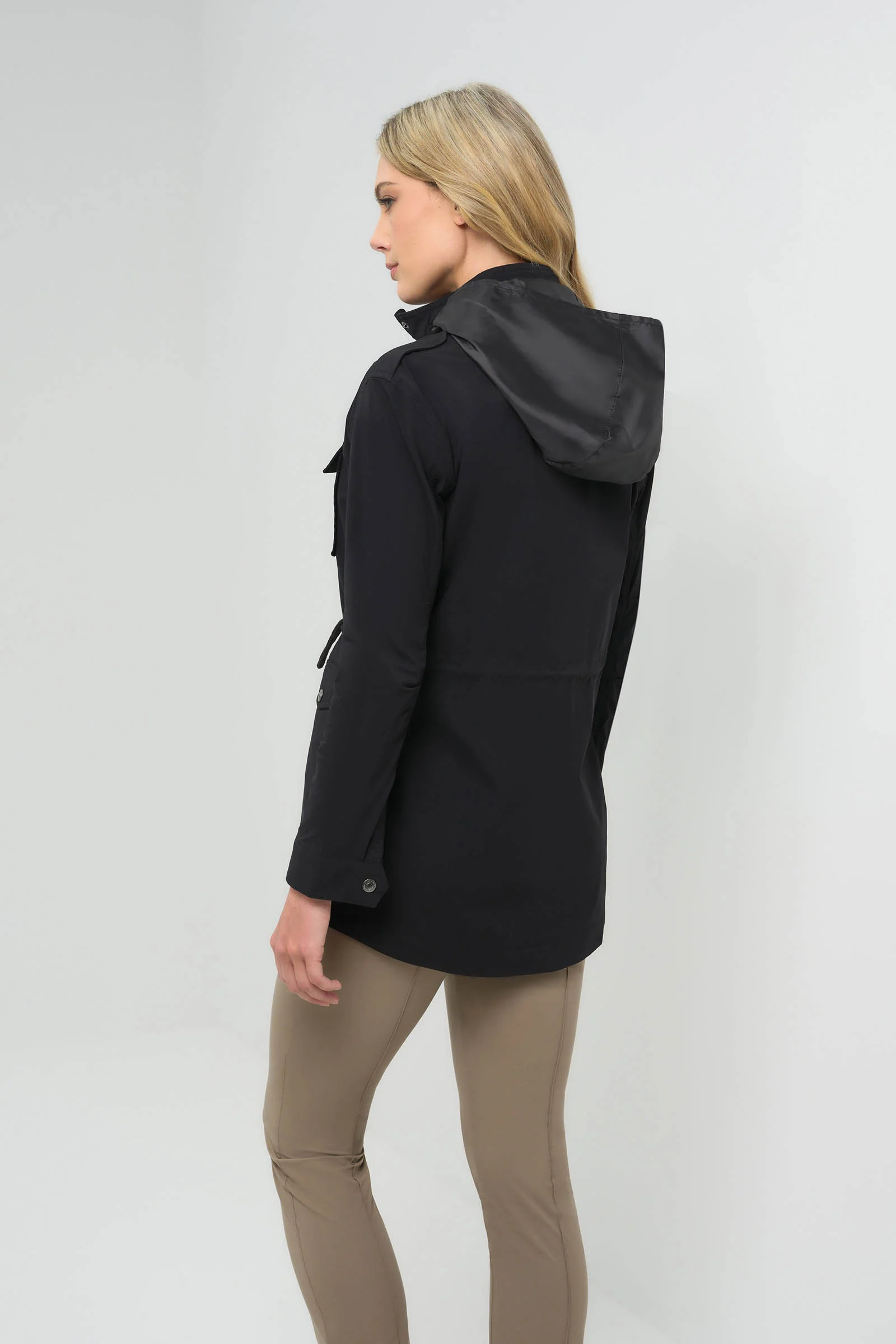Courtney Lightweight Utility Jacket with Hood - Image 14