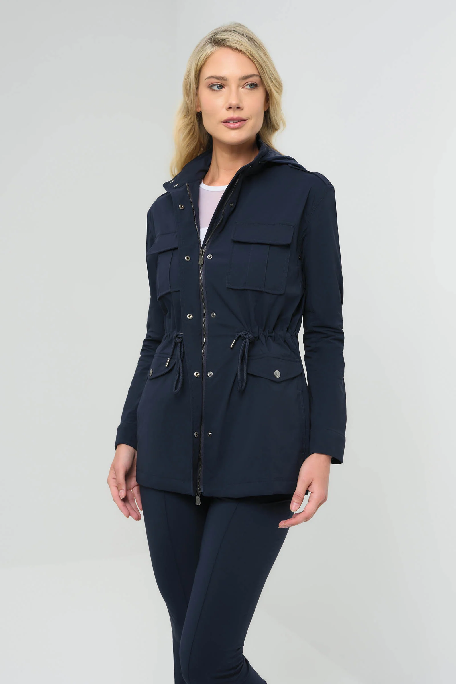 Courtney Lightweight Utility Jacket with Hood - Image 4