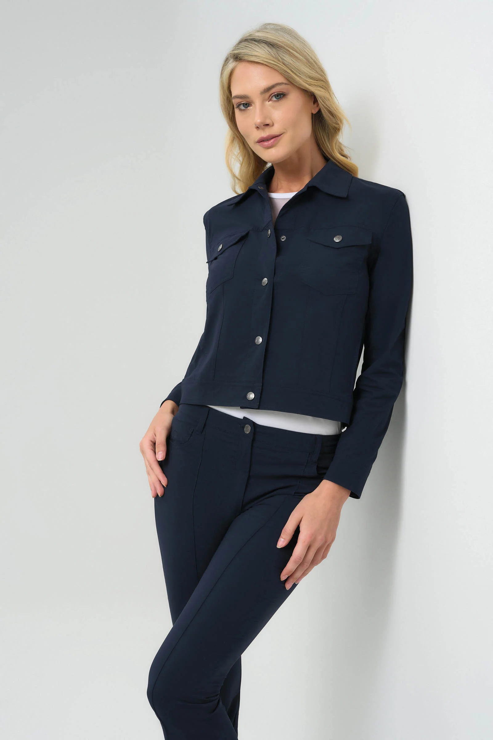 Delilah Ultra Light Weight Denim Style Jacket - Image 10