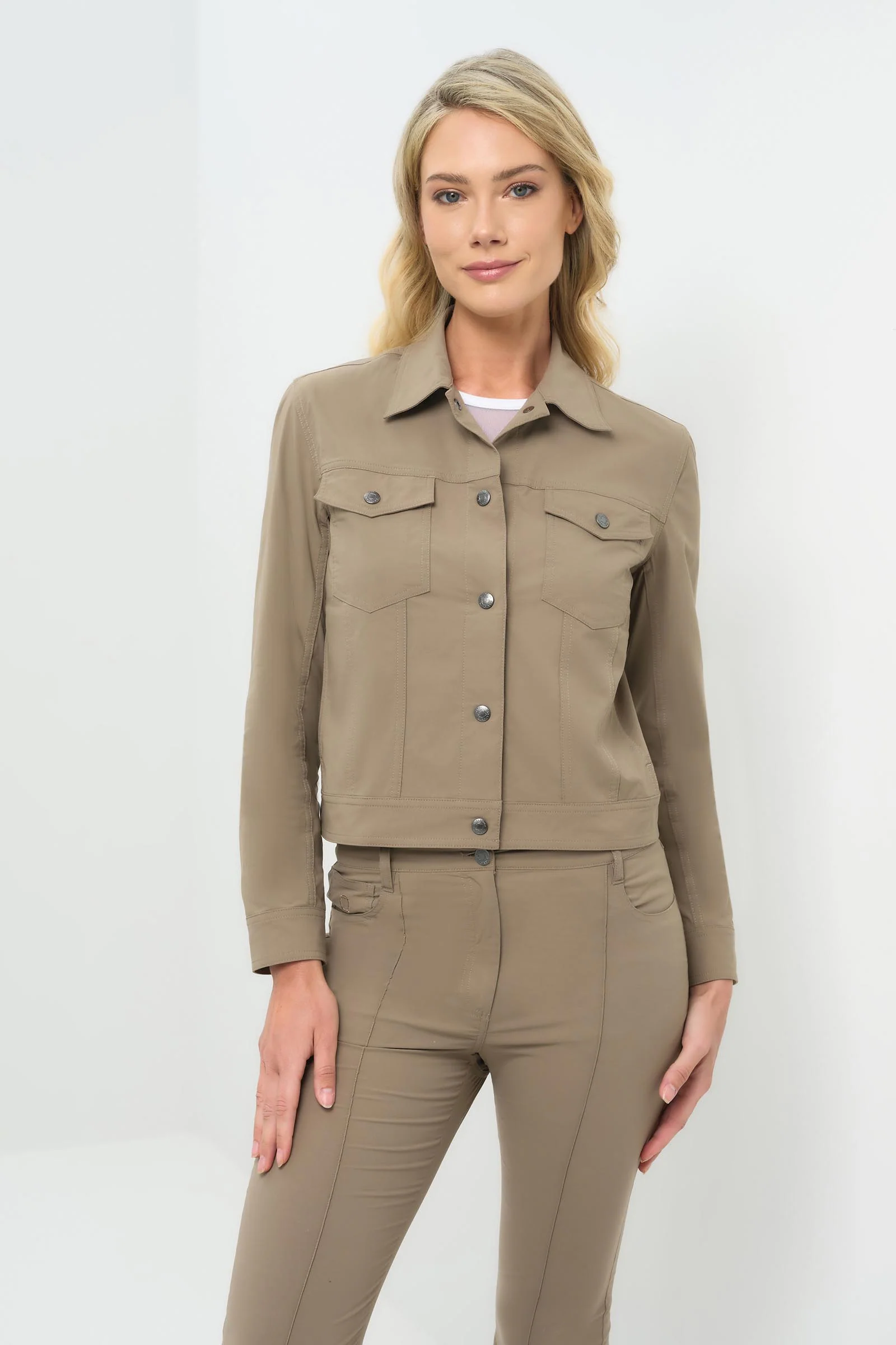 Delilah Ultra Light Weight Denim Style Jacket - Image 5