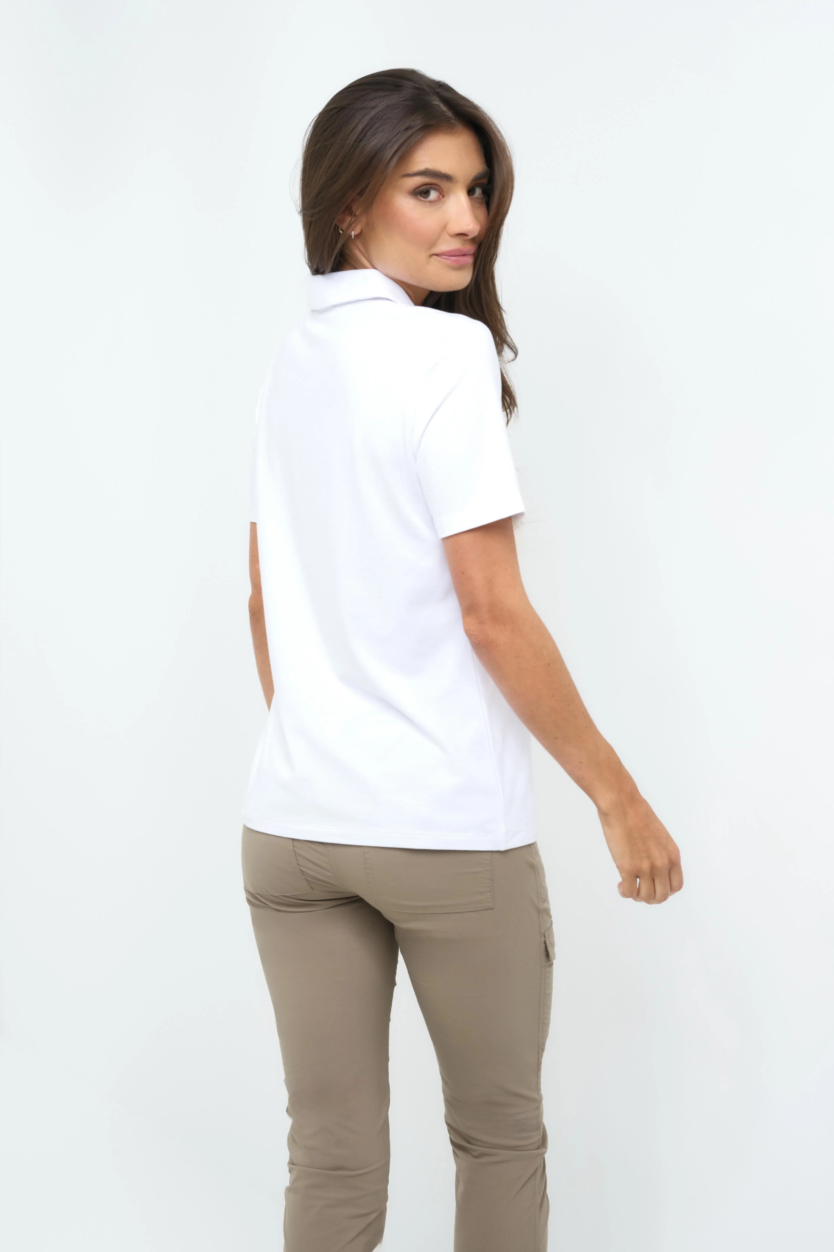 Eve Pima Cotton Polo Shirt - Image 4