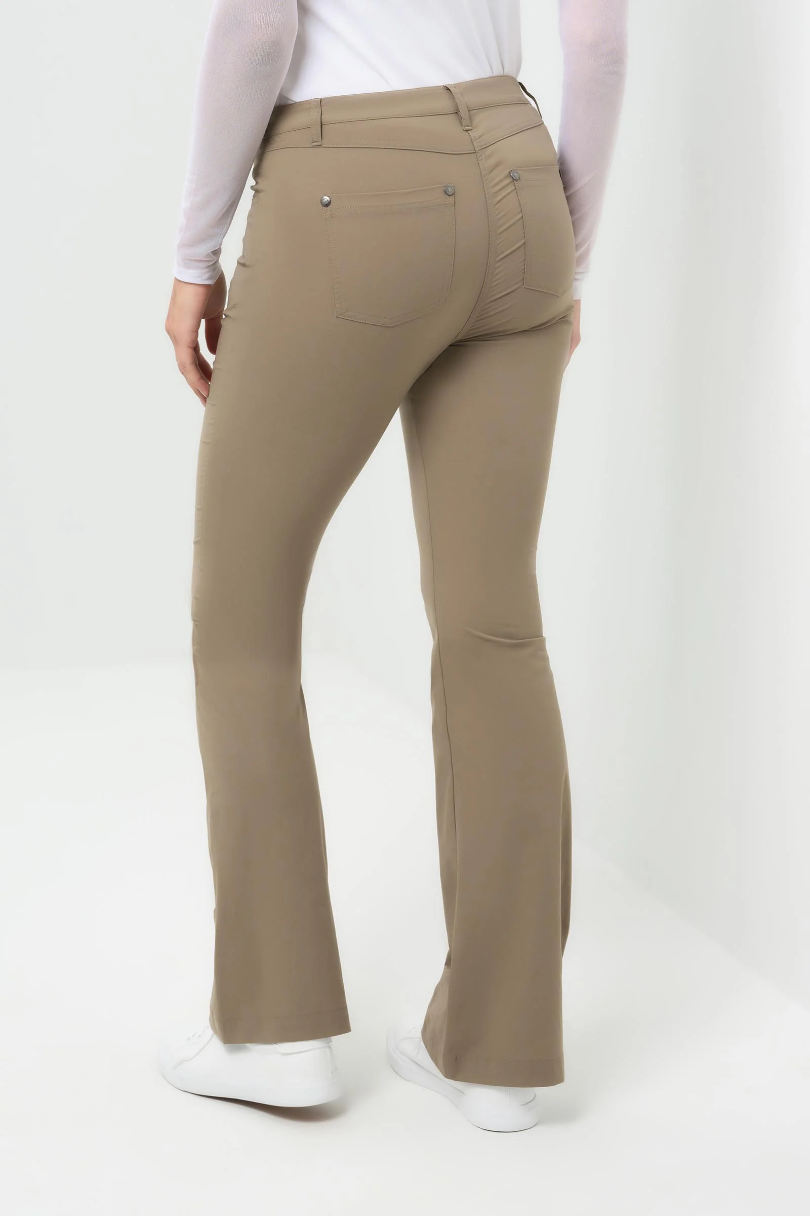 Katya Ultralight Flare Pant with Pintucking - Image 10