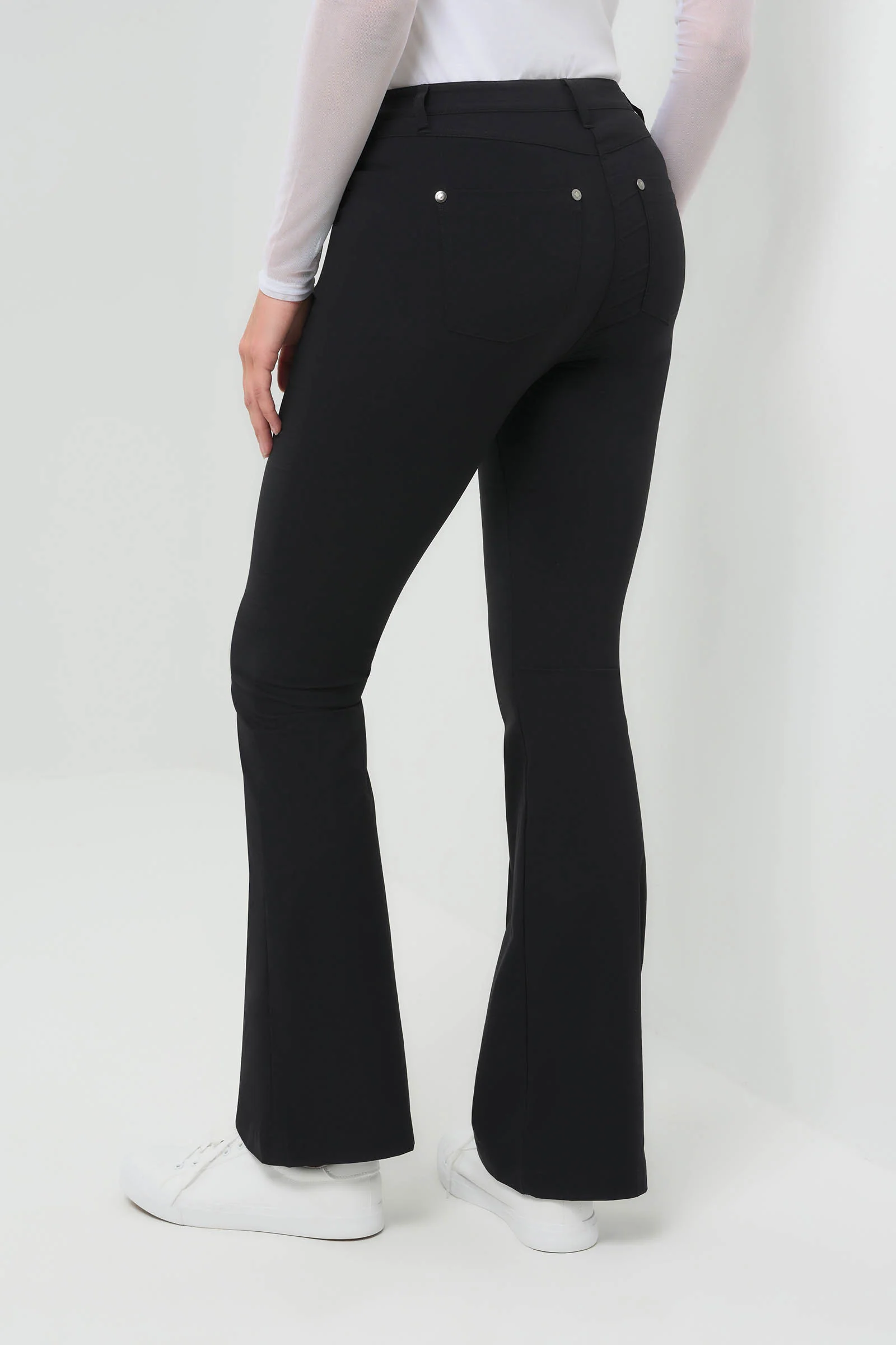 Katya Ultralight Flare Pant with Pintucking - Image 13