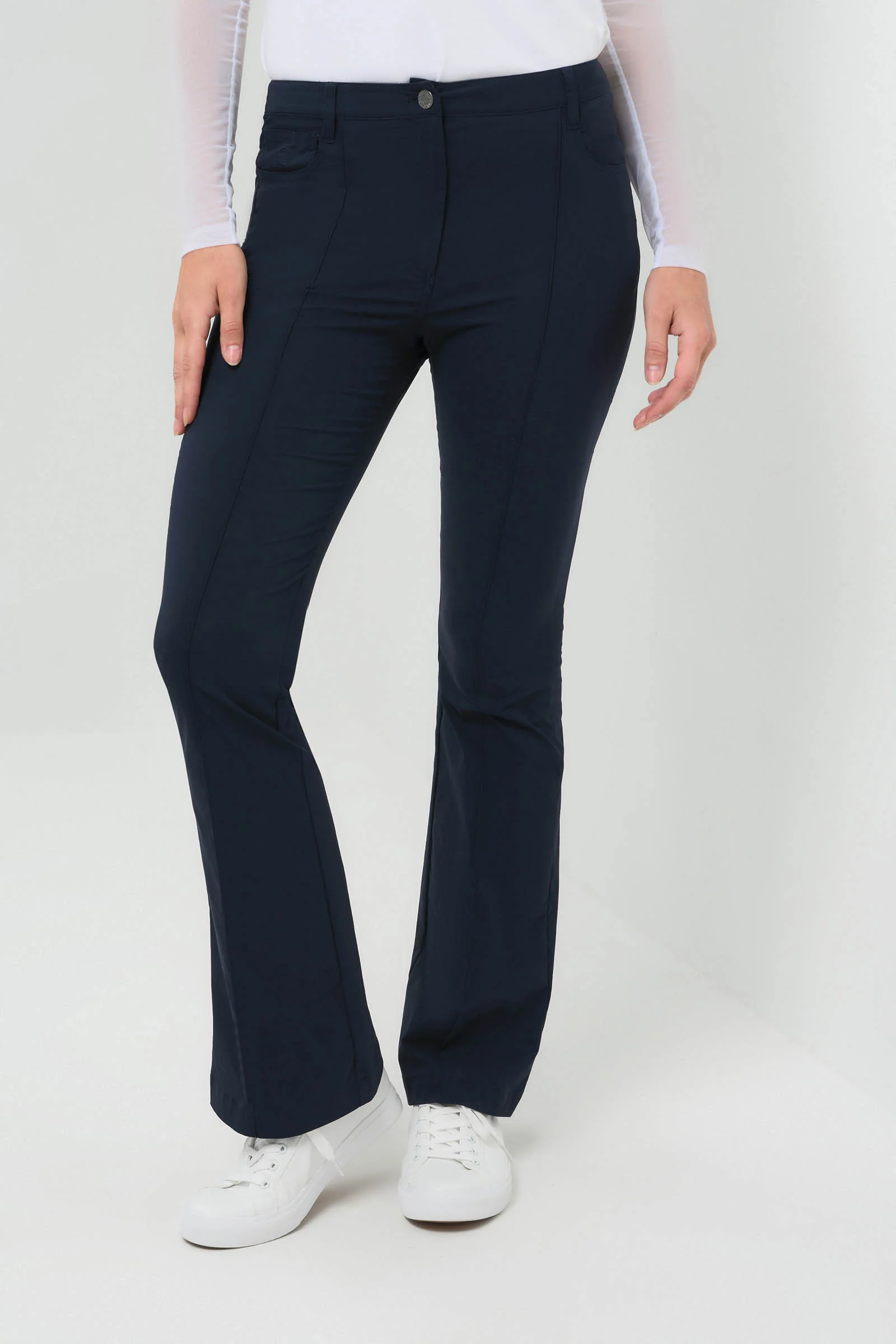 Katya Ultralight Flare Pant with Pintucking - Image 6