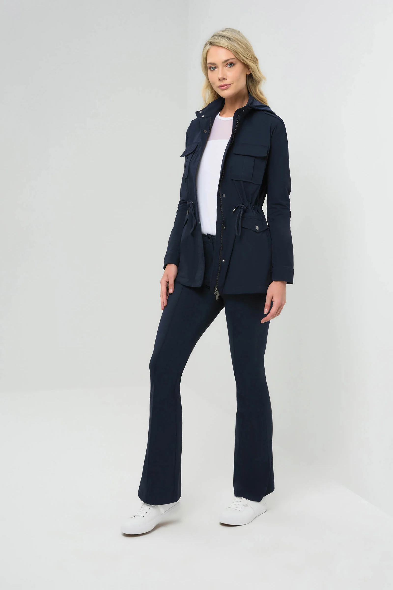 Katya Ultralight Flare Pant with Pintucking - Image 8