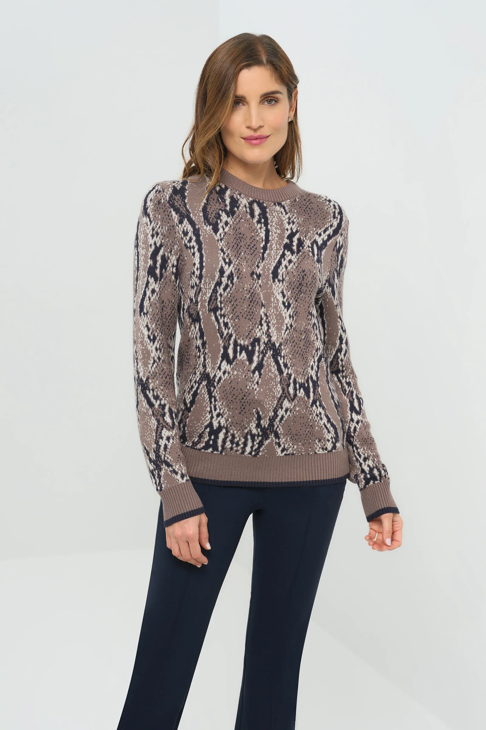 Printed Archer Removable Turtleneck Sweater - Image 4