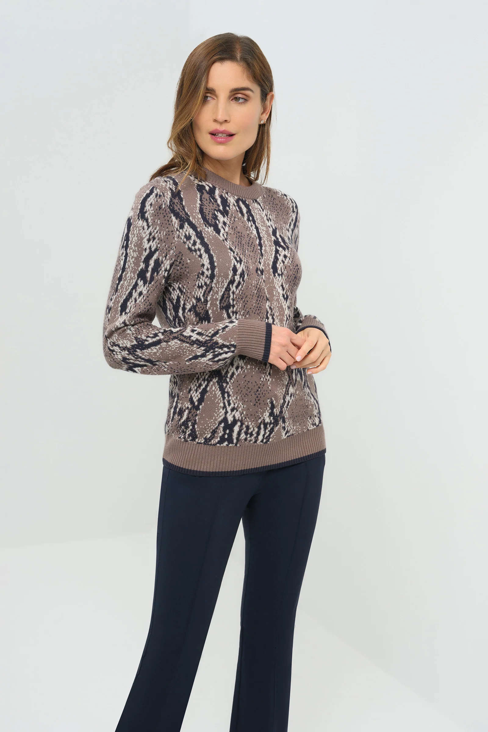 Printed Archer Removable Turtleneck Sweater - Image 5