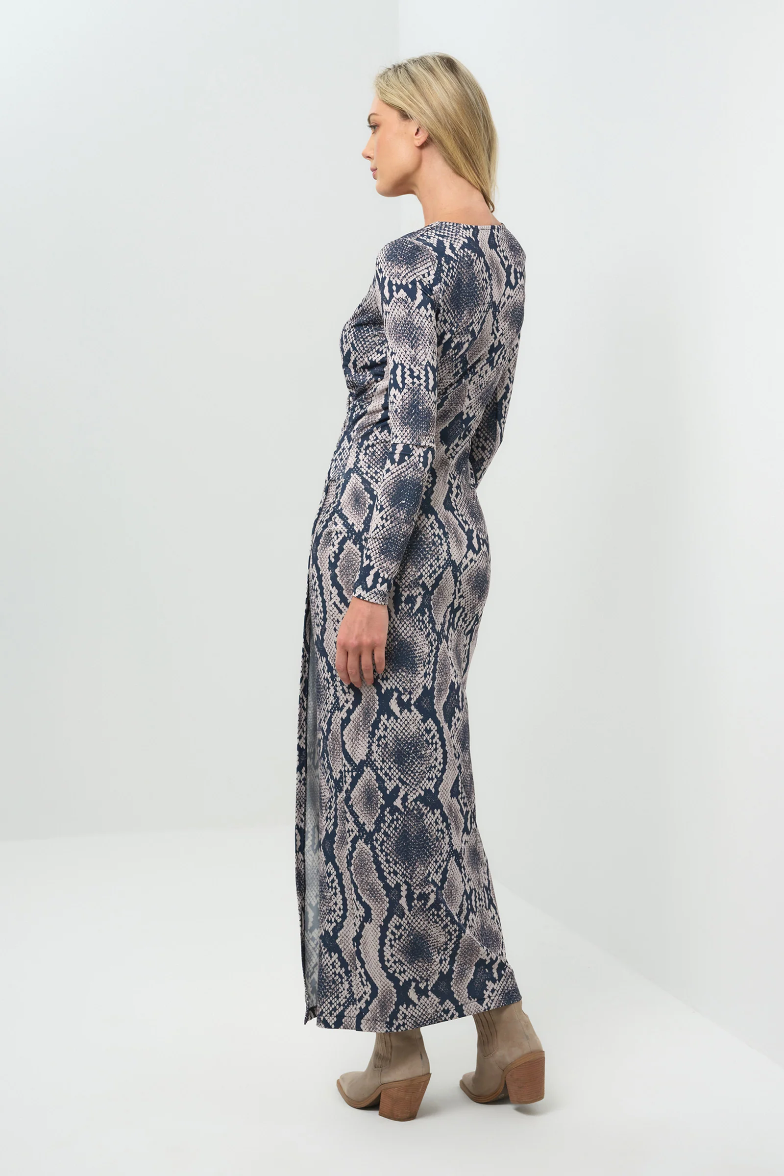 Printed Janie Wrap Maxi Dress - Image 4