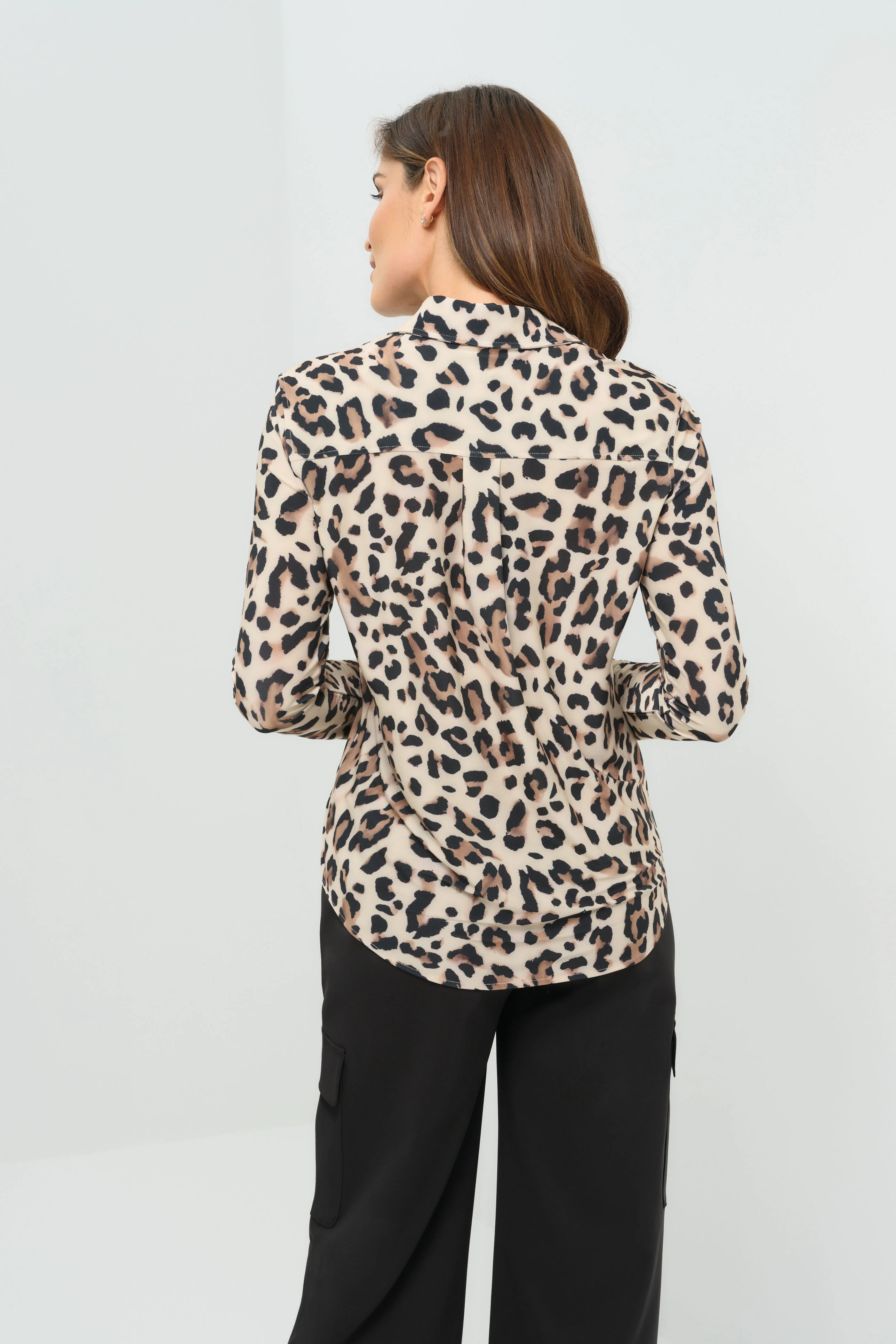 Printed Tania Long sleeve Snap Front Top - Image 7