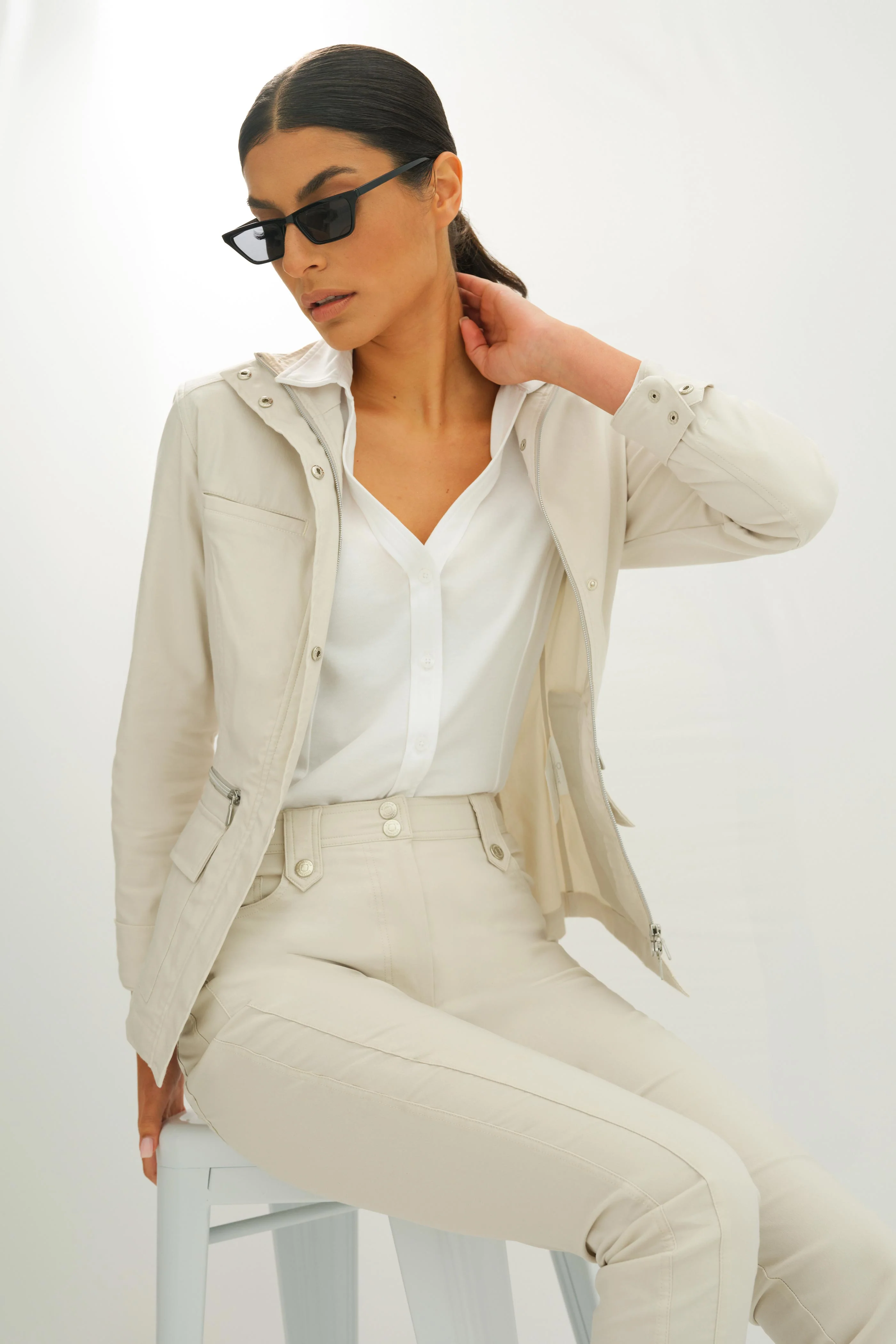Skyler Travel Pant in Stone - Image 7