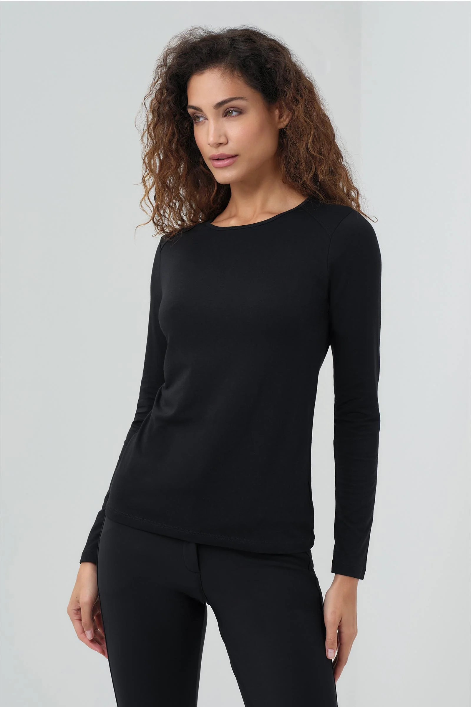 Tony Pima Cotton Long-Sleeve Top - Image 11